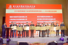 武漢市騰亞科技有限公司在第78屆中國教育裝備展示會(huì)(重慶)榮獲教育部裝備行業(yè)AAA企業(yè)榮譽(yù)授牌